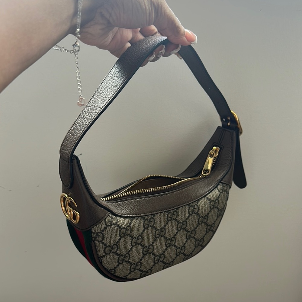 Gucci Ophidia Small Half Moon Shoulder Bag 🤎